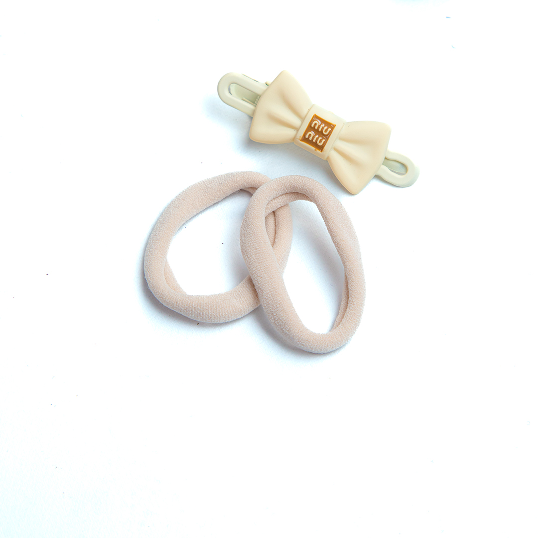 Bow Hair Clip & Bool Set