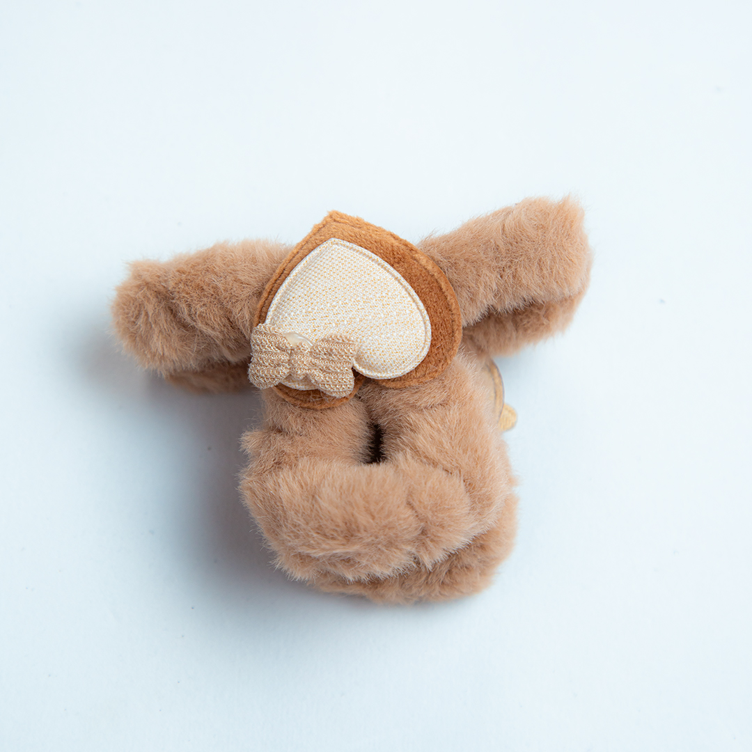 Cute Heart Fluffy Hair Clip