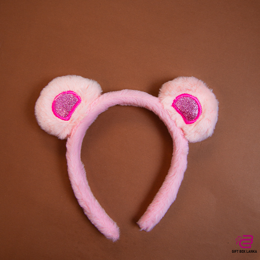Bear Ear Cute Fluffy Hair Bands  (D- 1106)