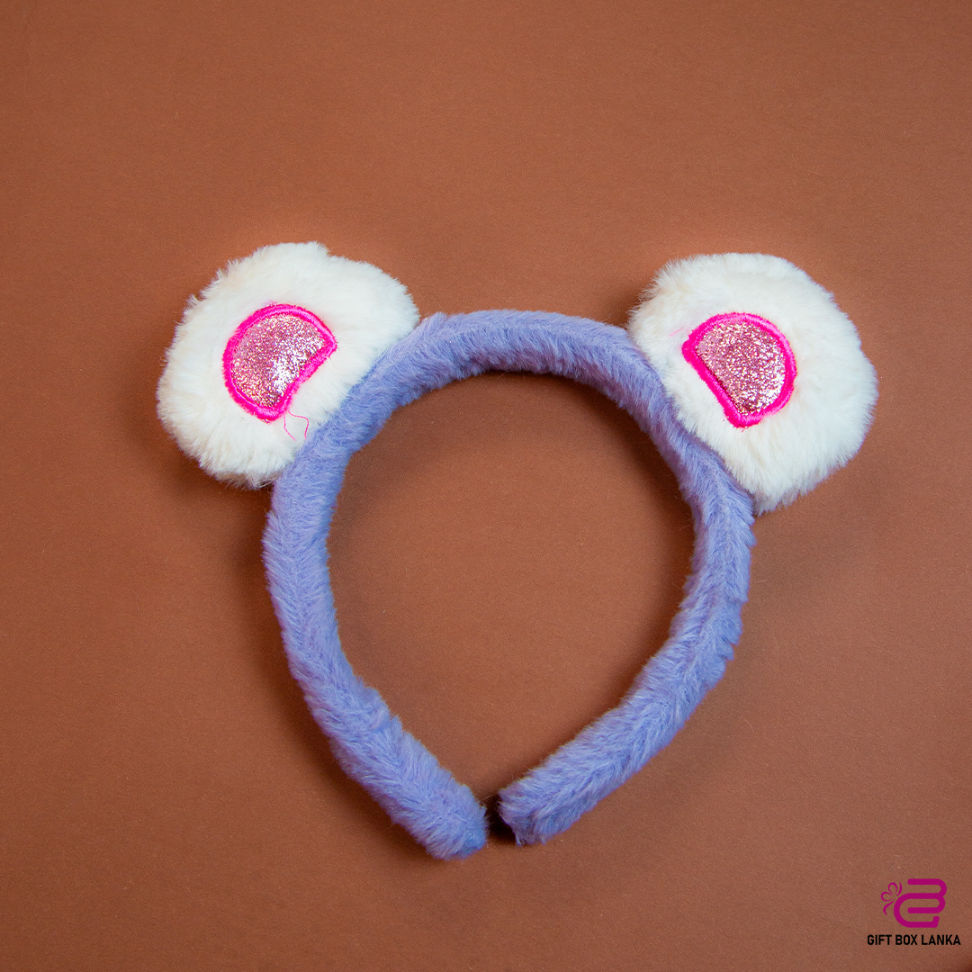 Bear Ear Cute Fluffy Hair Bands  (D- 1106)