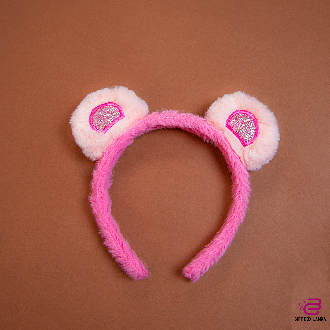 Bear Ear Cute Fluffy Hair Bands  (D- 1106)
