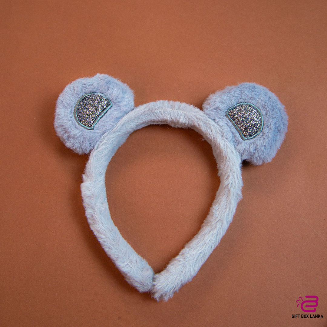 Bear Ear Cute Fluffy Hair Bands  (D- 1106)