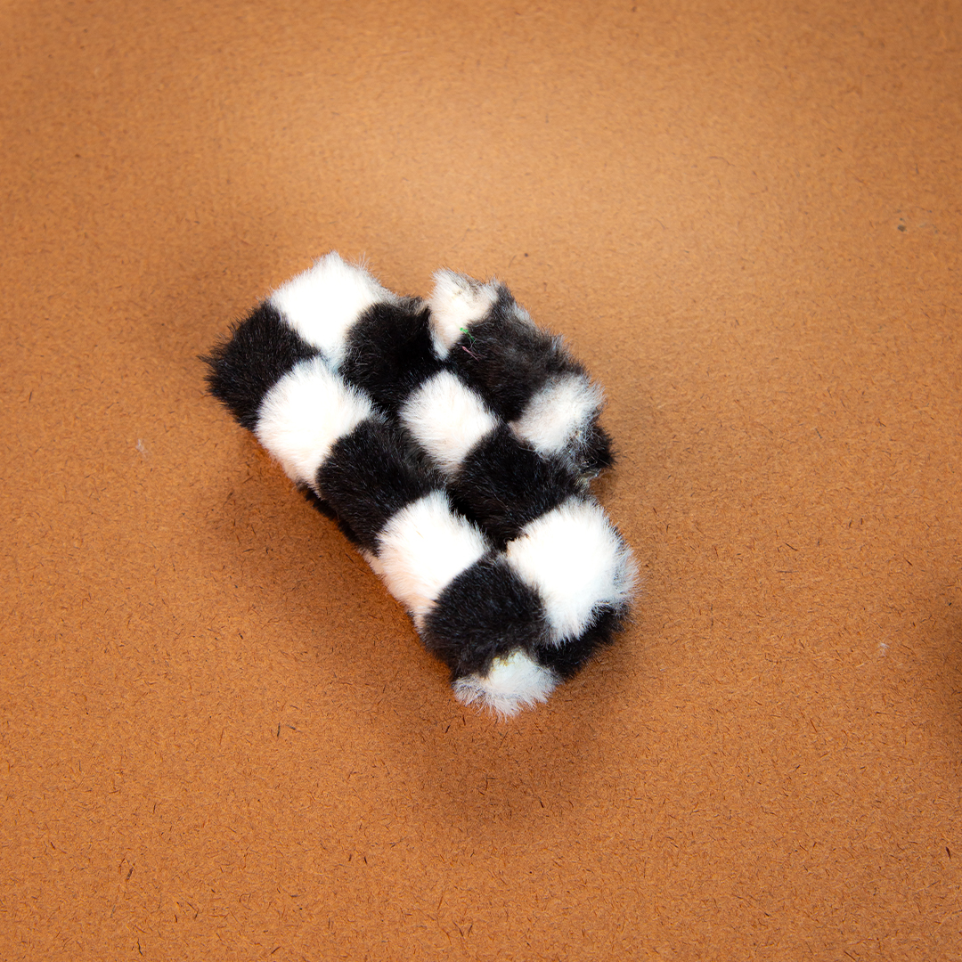 Two Tone Fluffy Hair Clip (D- 1132)