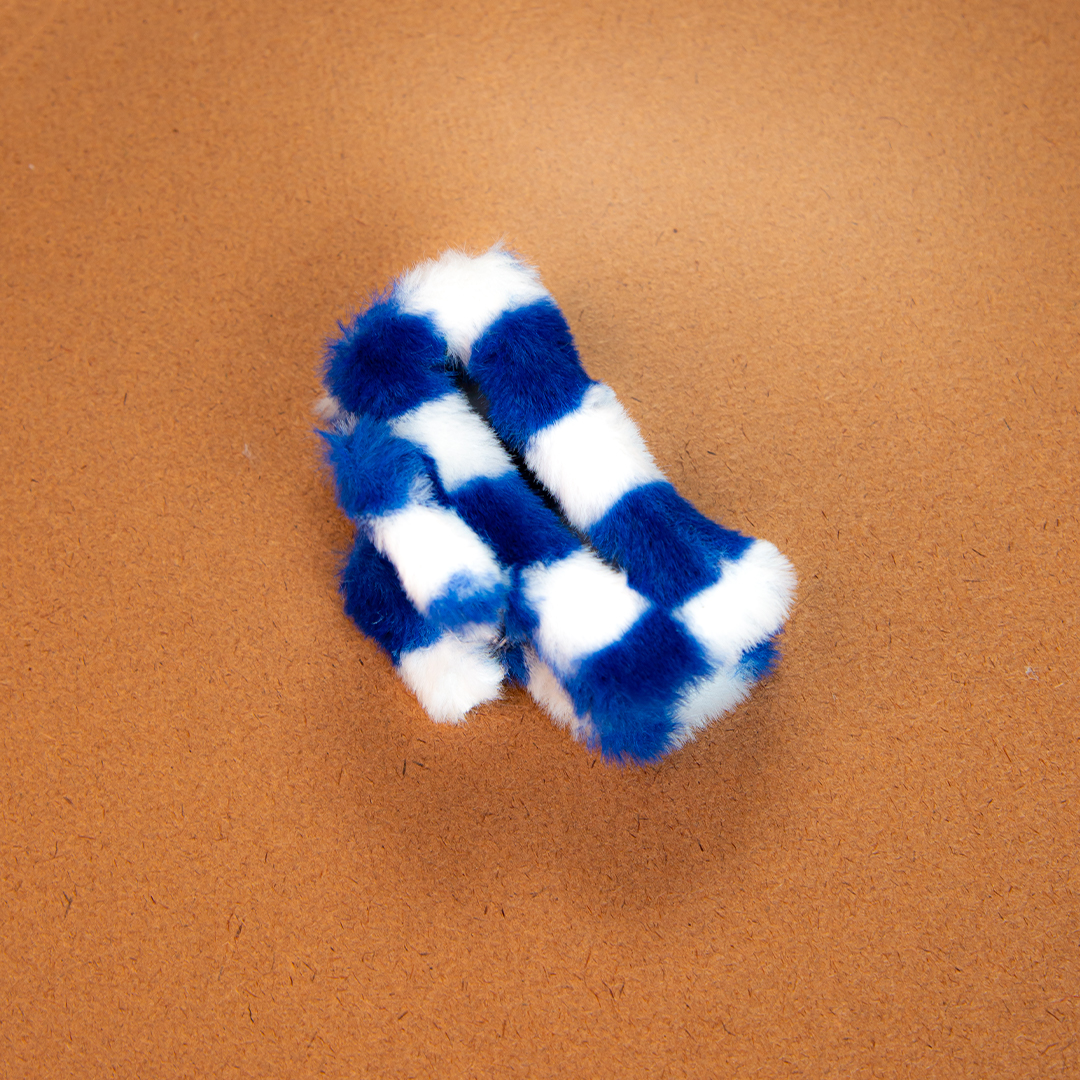 Two Tone Fluffy Hair Clip (D- 1132)