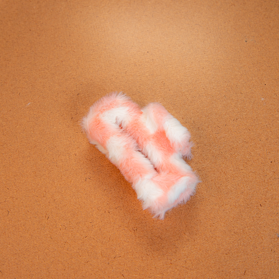 Two Tone Fluffy Hair Clip (D- 1132)