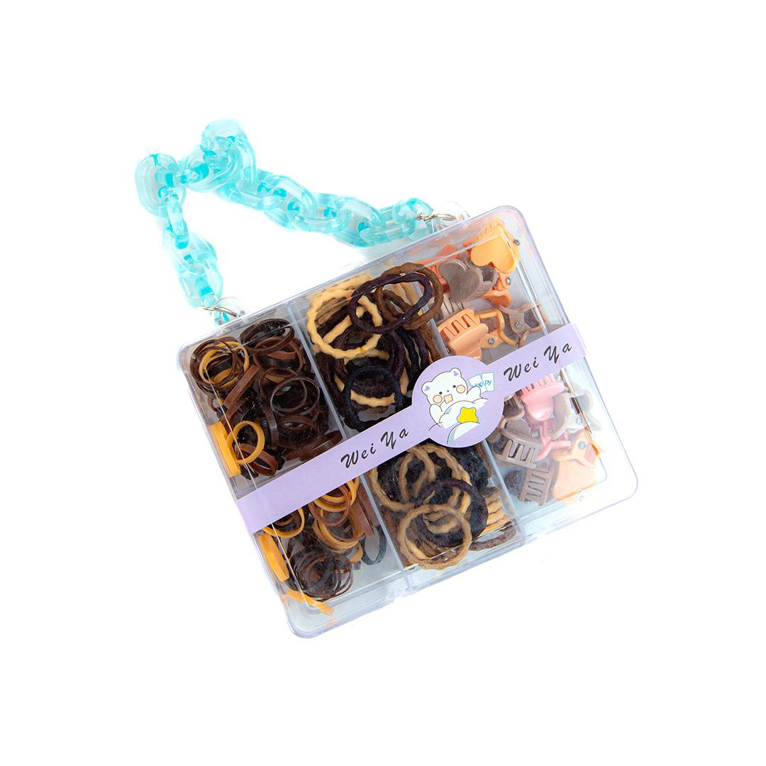 Hair Bool & Clips Cute Bag (D- 1110)