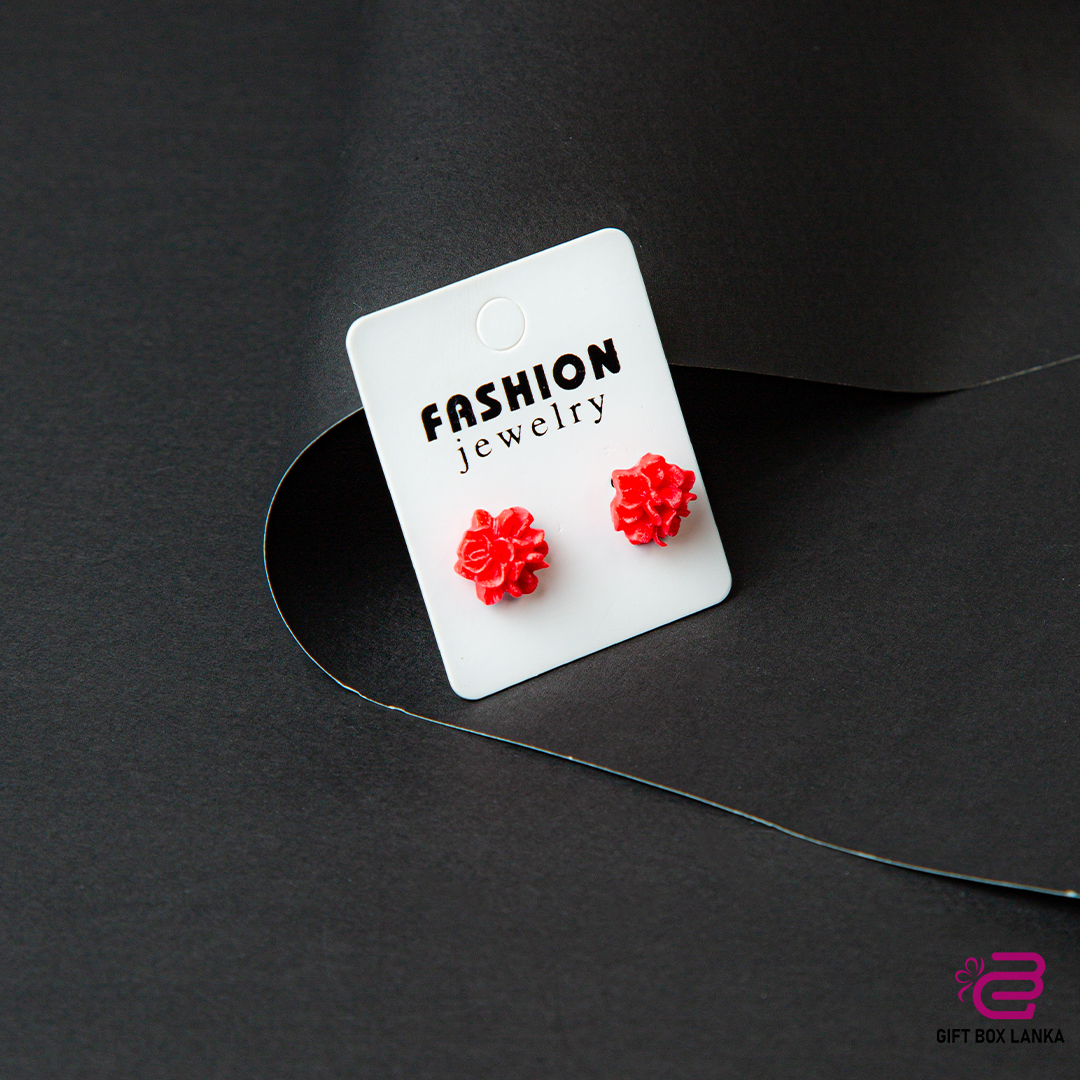Rose Flower Earrings (D- 134)
