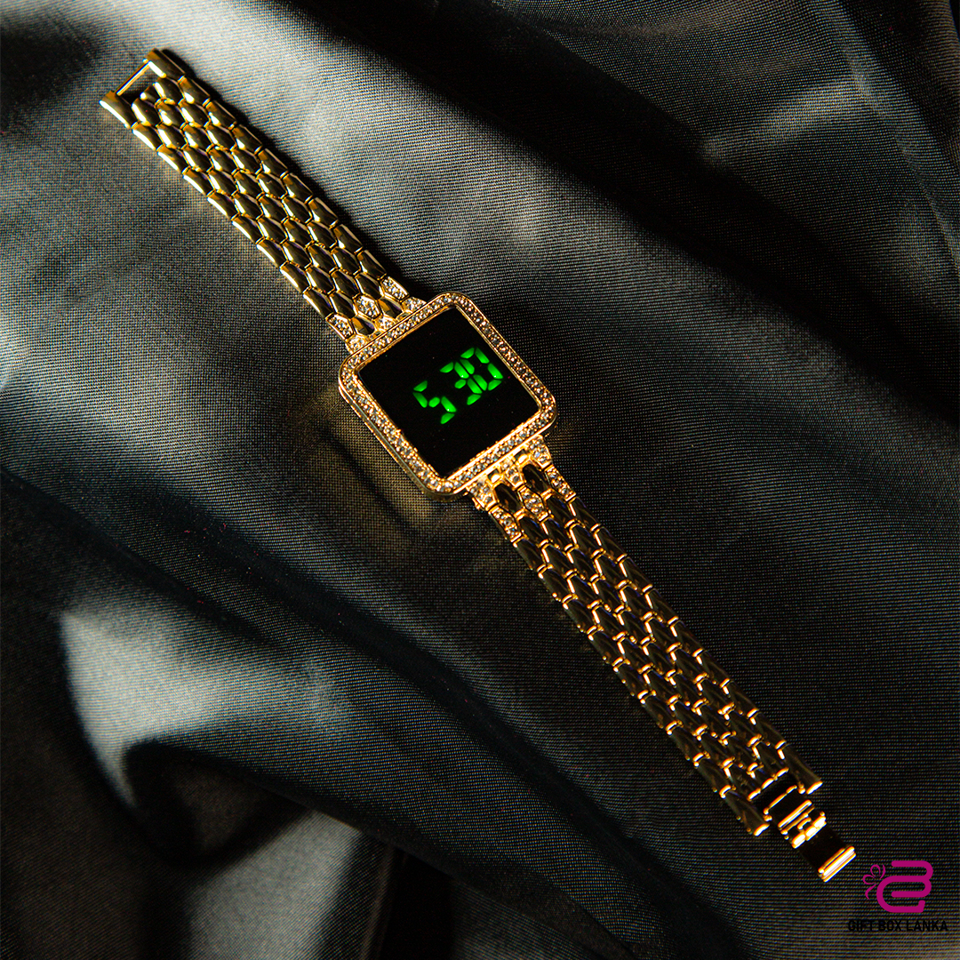 Cute Stone LED Women Watch - (D- 1262)