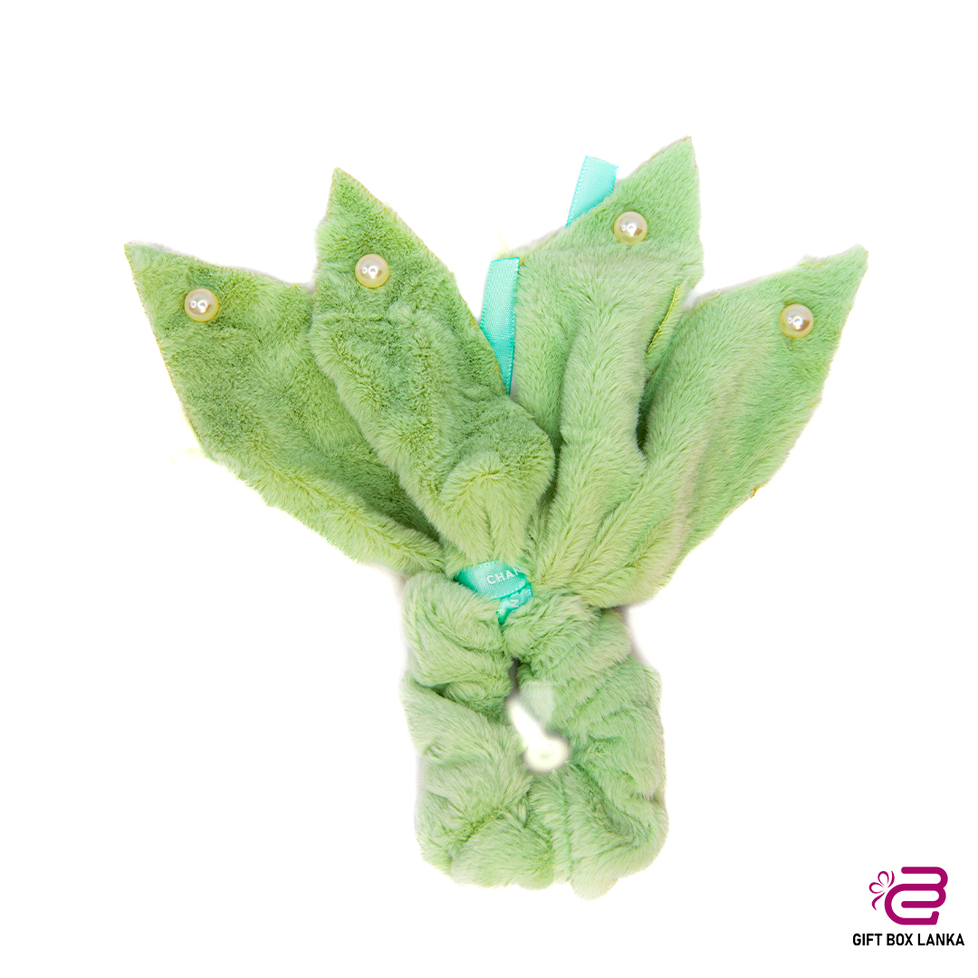 Fluffy Bow Cute Scrunchy (D- 1268)