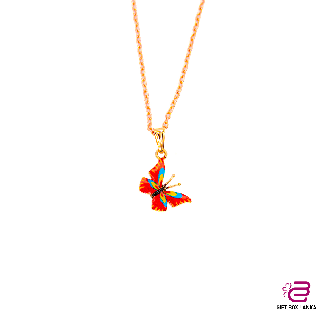 Butterfly Rose Gold Necklace