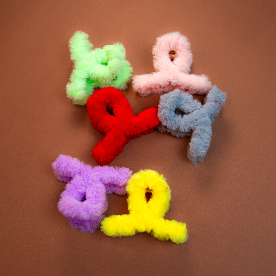 Fluffy Cute Hair Clip [D- 923]