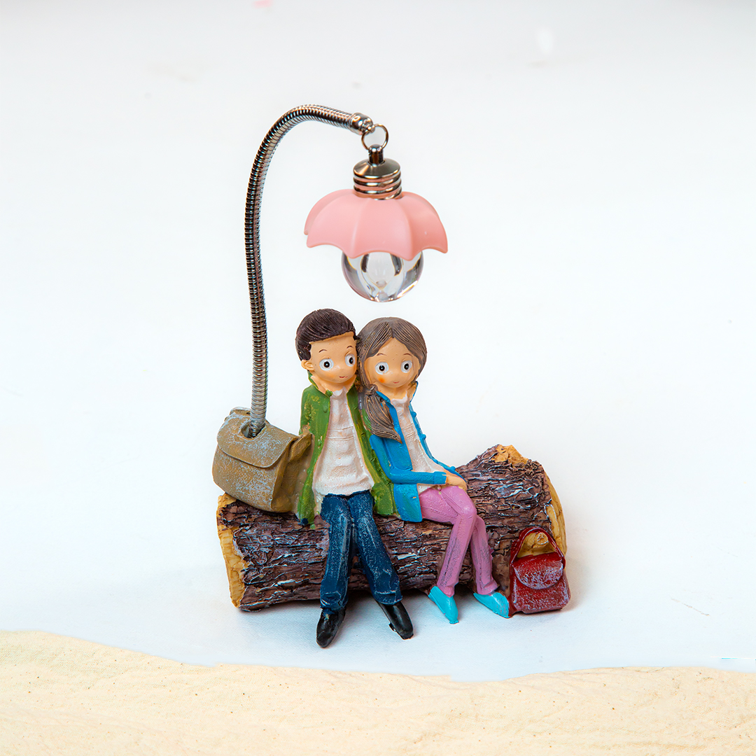 Lovely Couple Light Table Decor -B