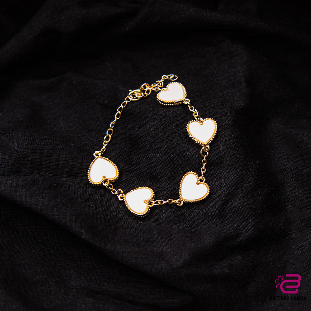 Cute Gold Bracelet  -Heart