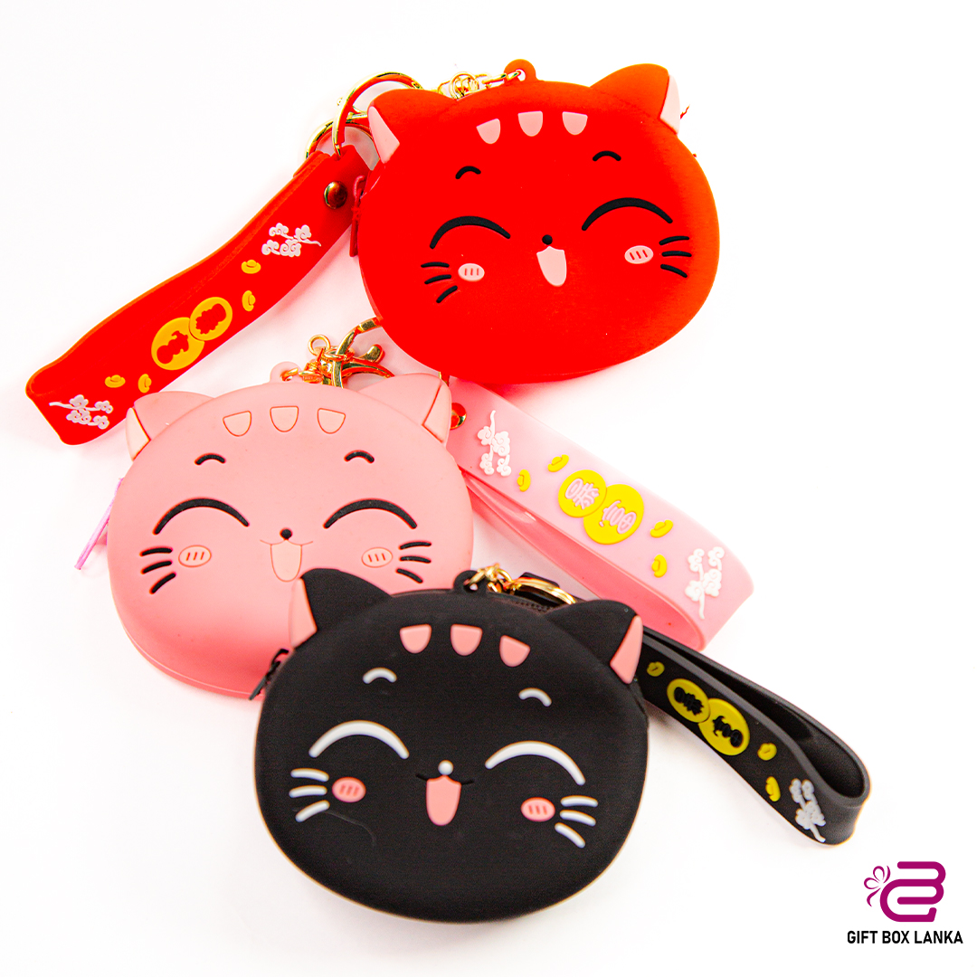 Cat Purse Key Tag  (D- 256)
