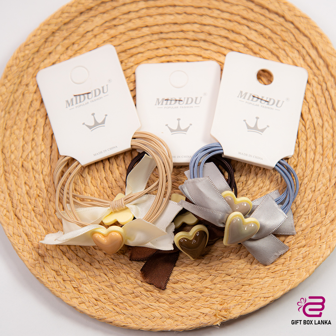 Heart 2pcs Hair Bool  (D- 243)