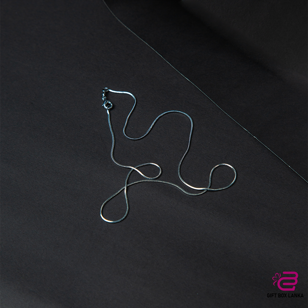 Silver Imitation Chain Necklace (D- 162)
