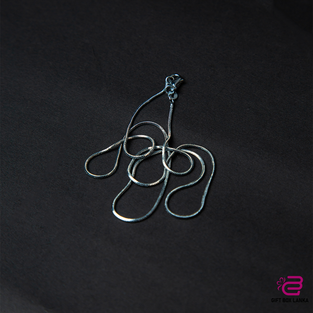 Silver Imitation Chain Necklace (D- 162)