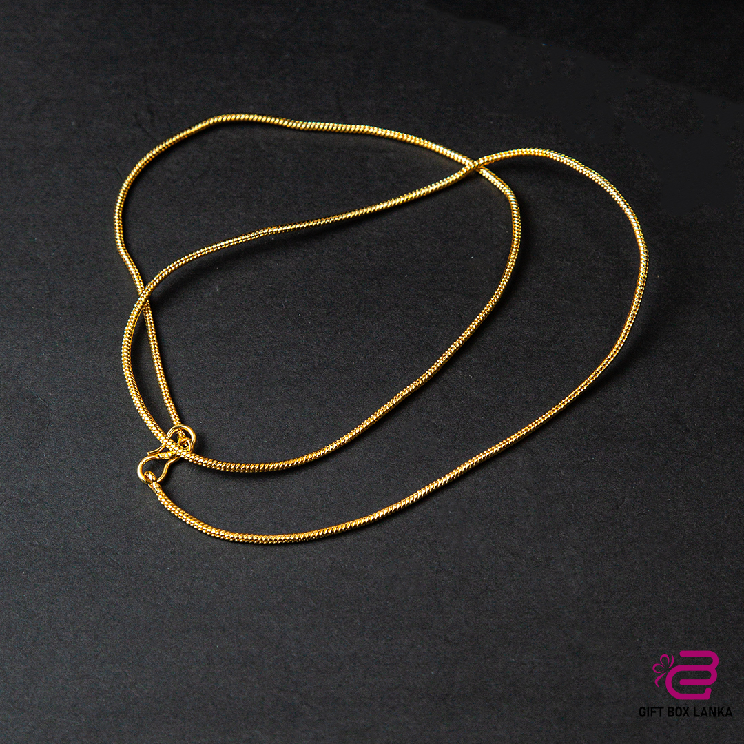 Gold Chain Imitation Necklace (D- 163)
