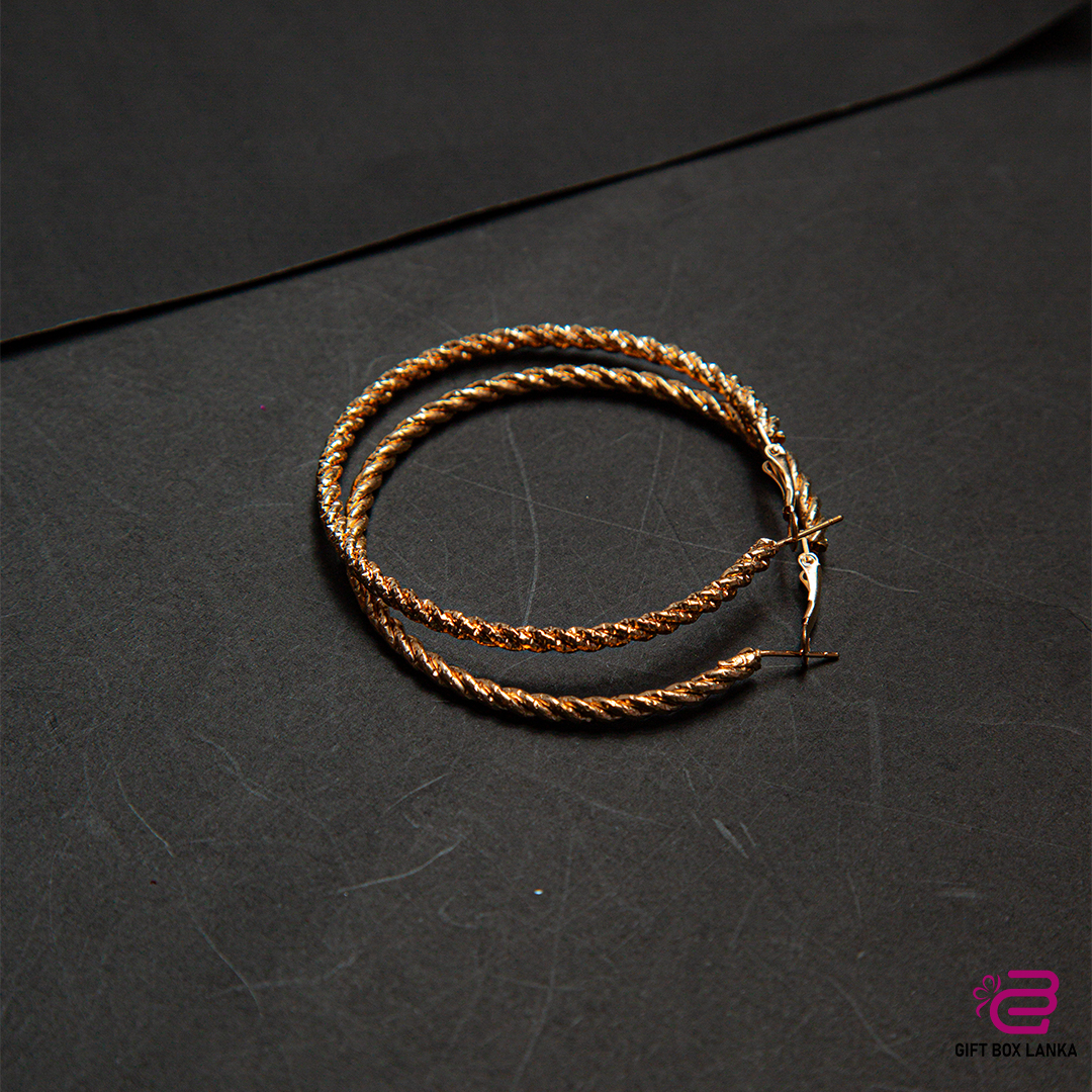 Gold Hoop Earrings  (D- 62)