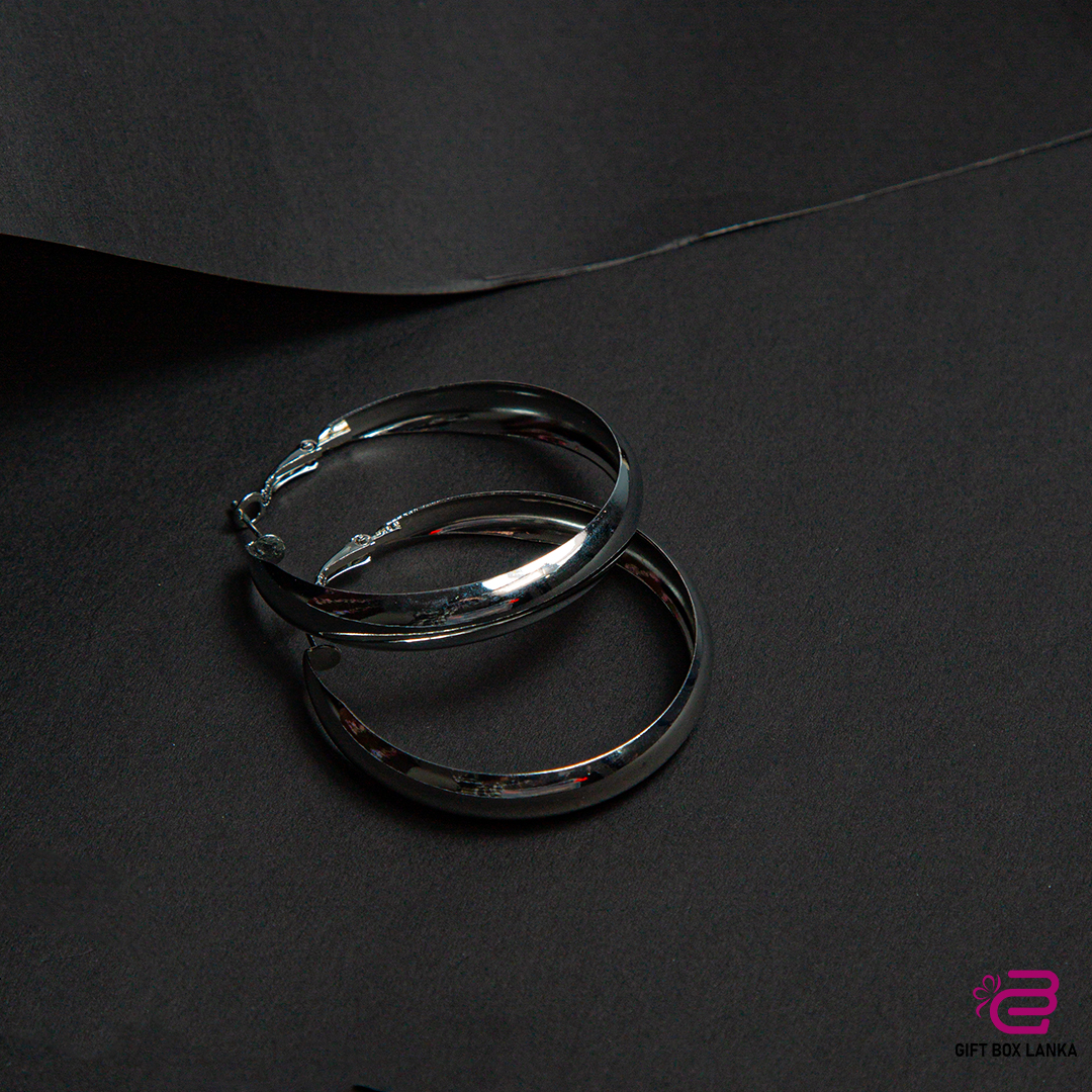 Silver Hoop Earrings (D- 126)