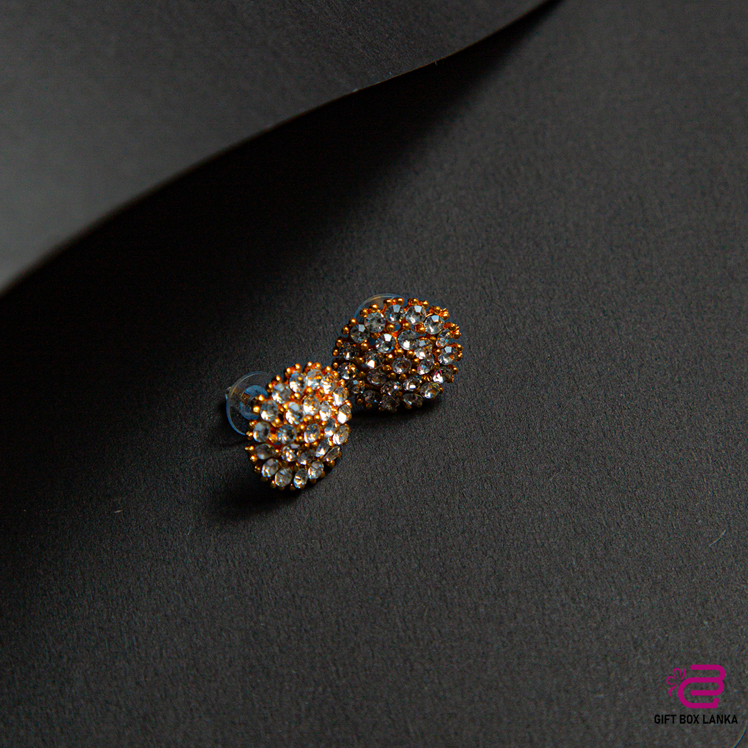 Gold Stud Earrings (D- 129)