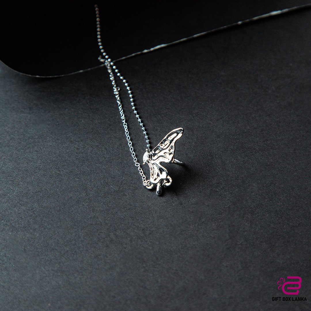 Silver Butterfly Ear Cuff Earring (D- 144)