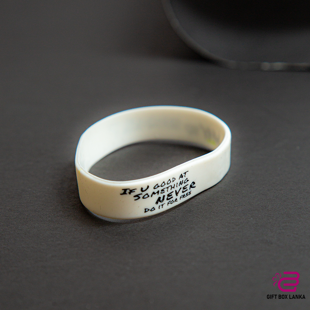 Wrist Band White - WHY SO SERIOUS