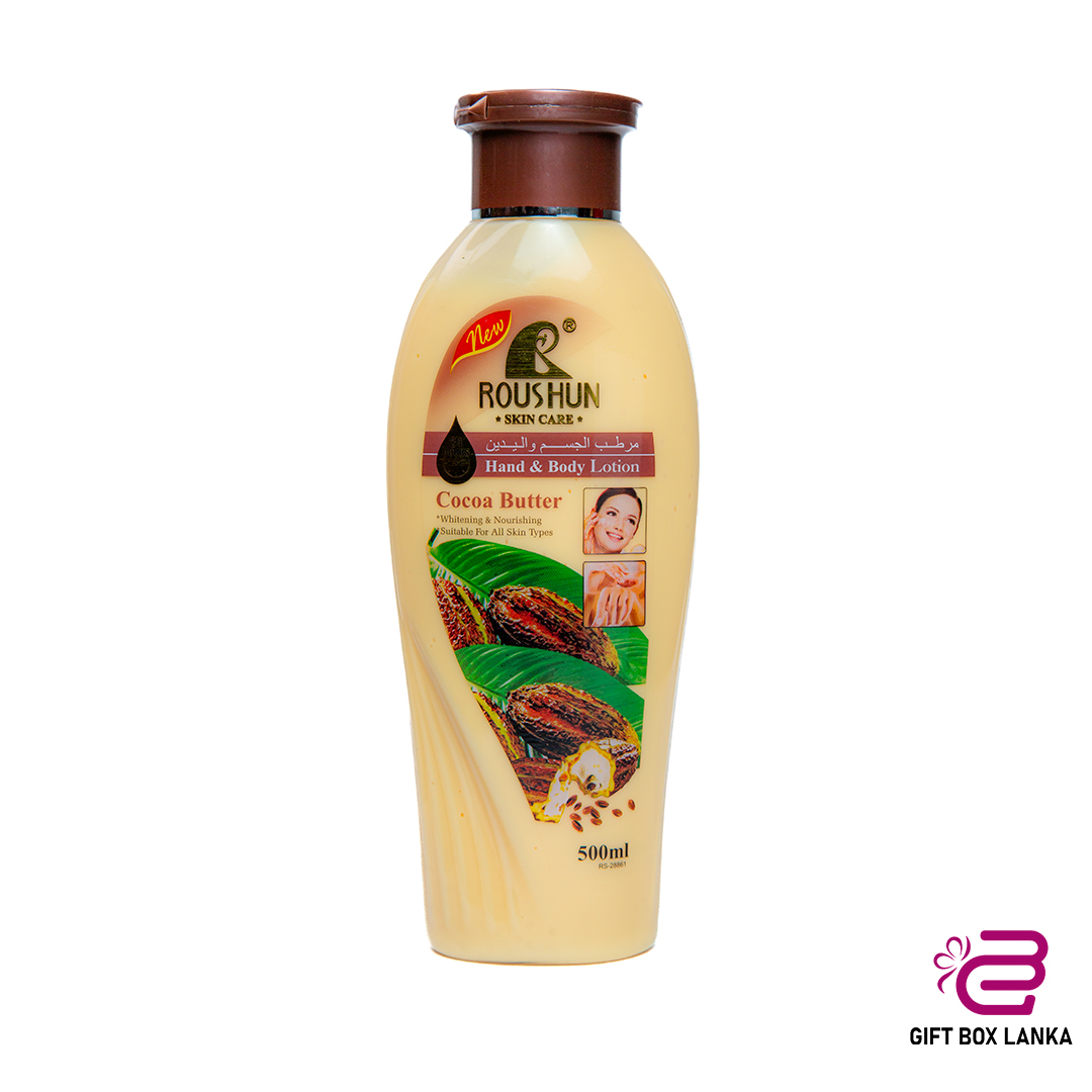 ROUSHUN Cocoa Butter Hand & Body Lotion 500ml