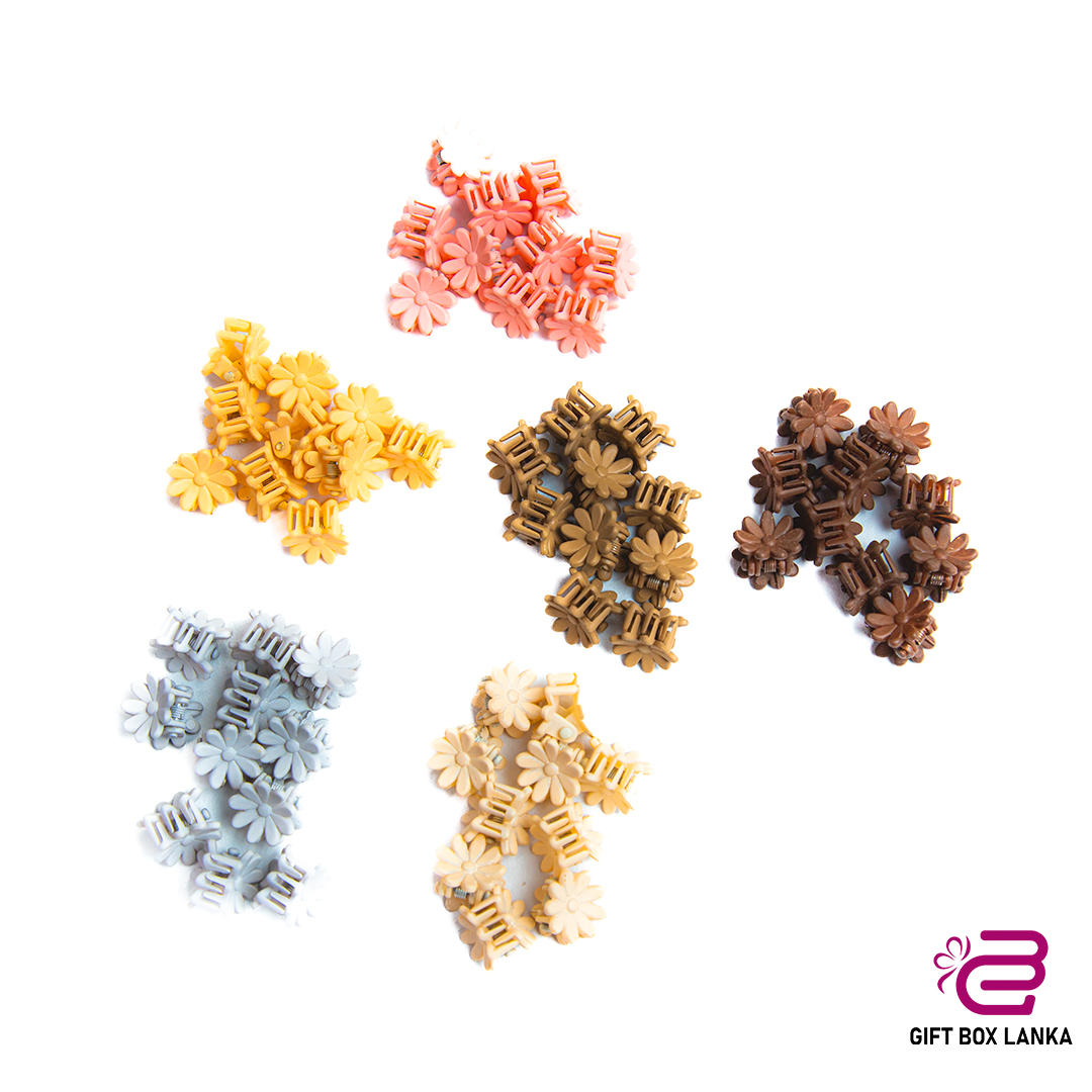 Multicolor 10pcs Flower HairClip Set