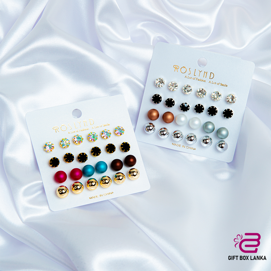 12pcs Pearl Earring Set  (D- 995)