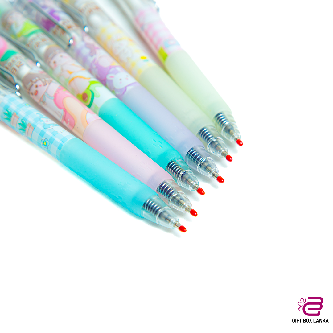 6Pcs Kawaii Color Pen Set - GIrl