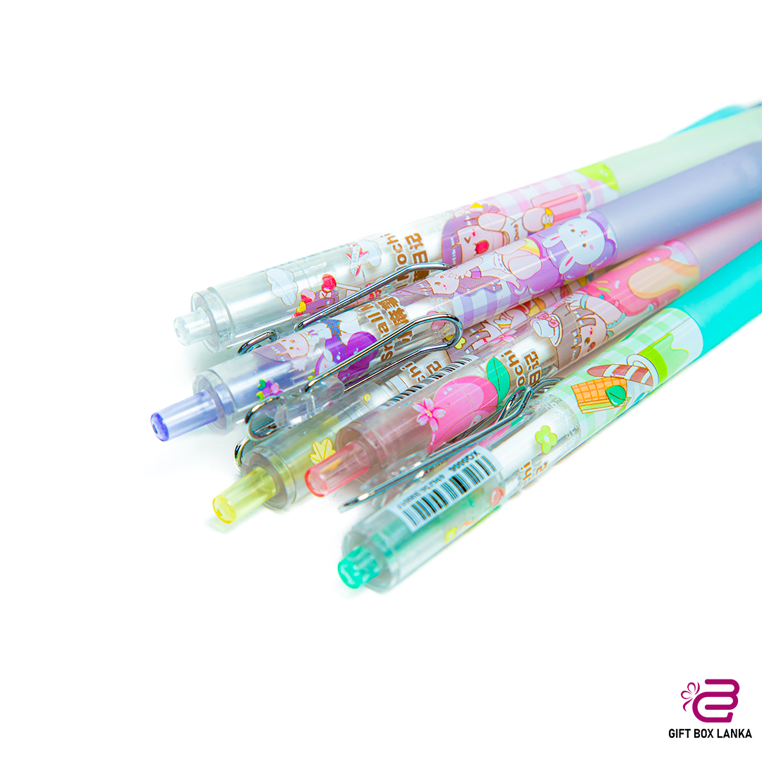 6Pcs Kawaii Color Pen Set - GIrl