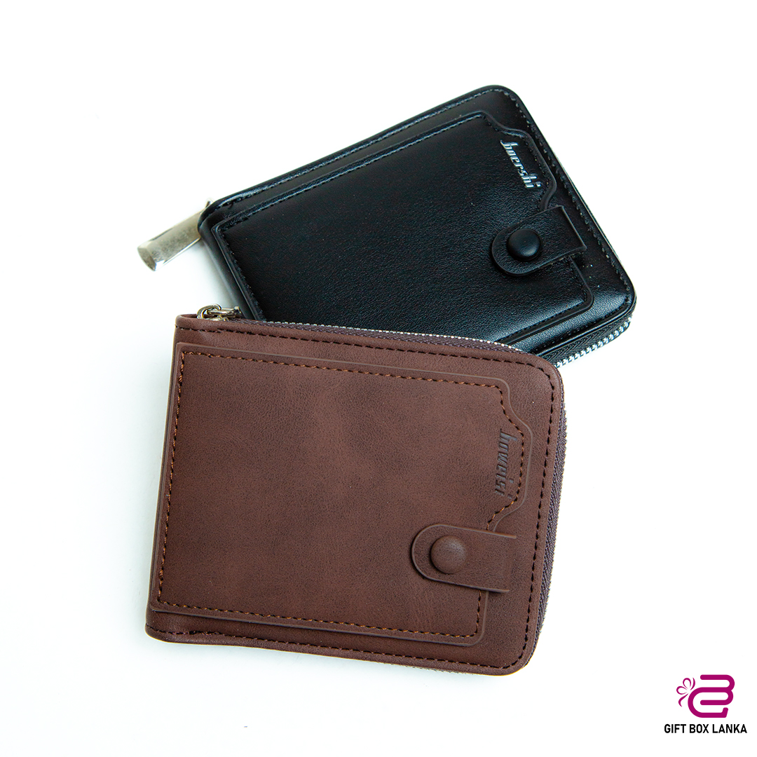 Genuine Men Zipper Wallet (D- 1240)