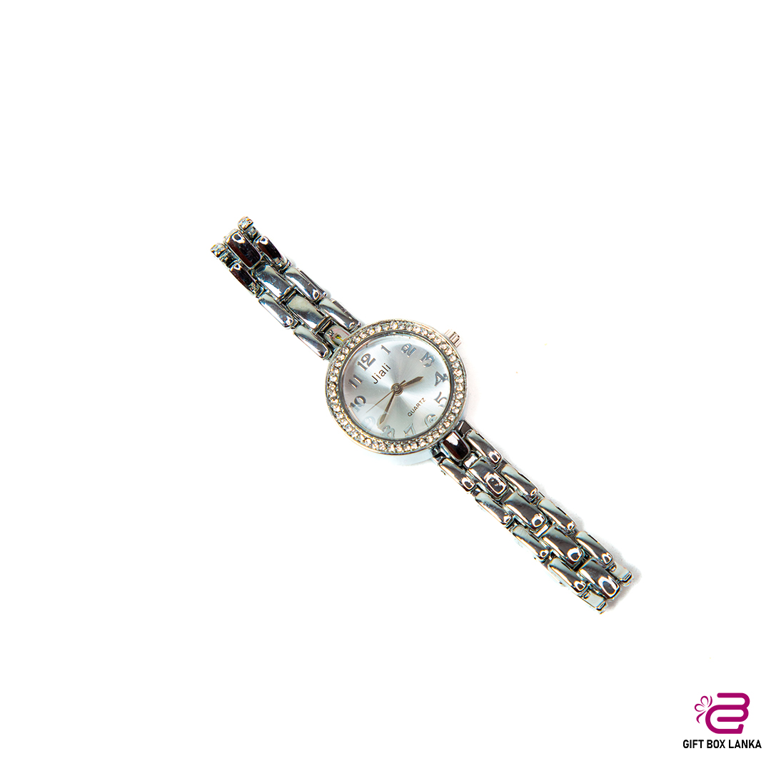 Jiali Silver Stone Cute Women Watch (D- 1248)