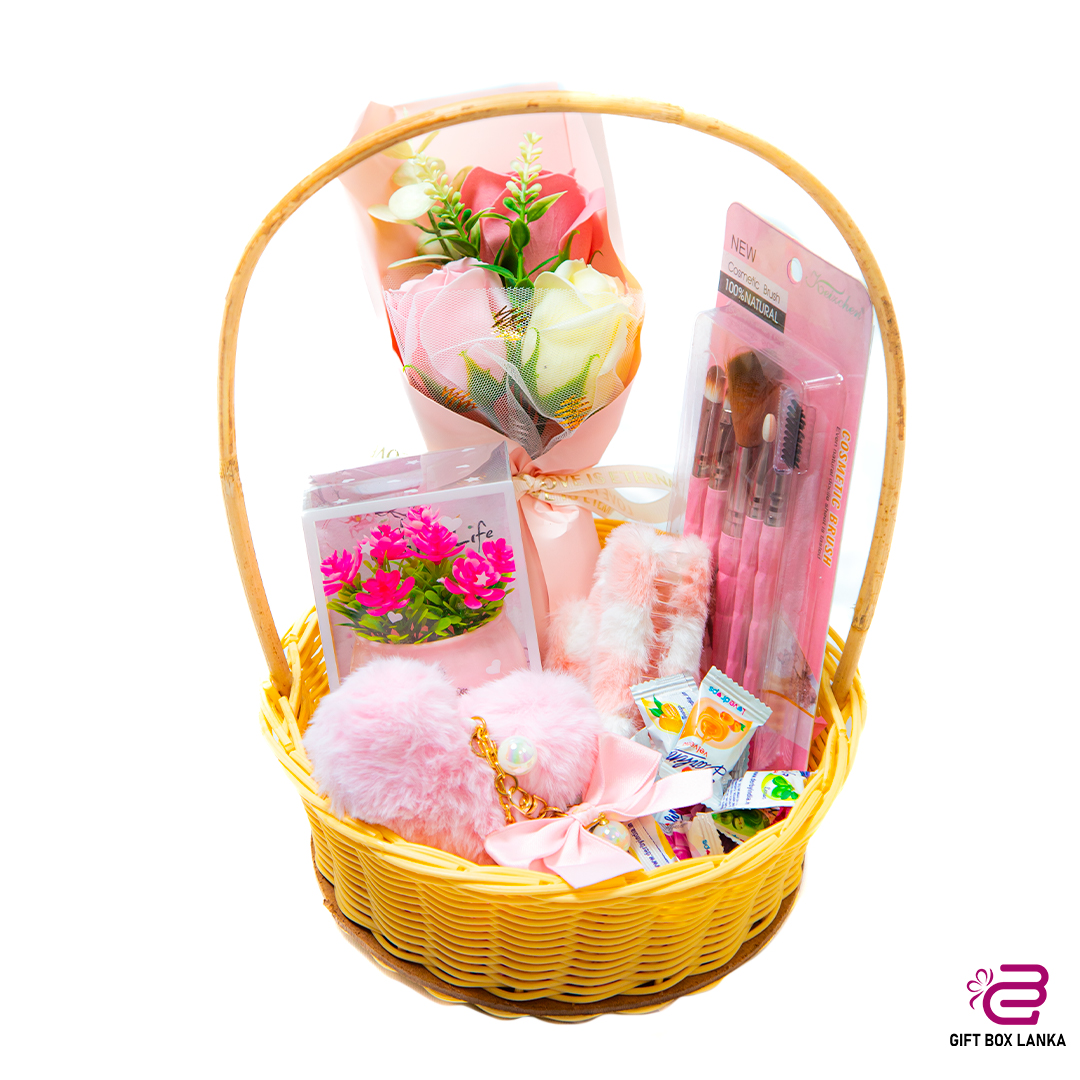Lover Pink Gift Basket (D-127)