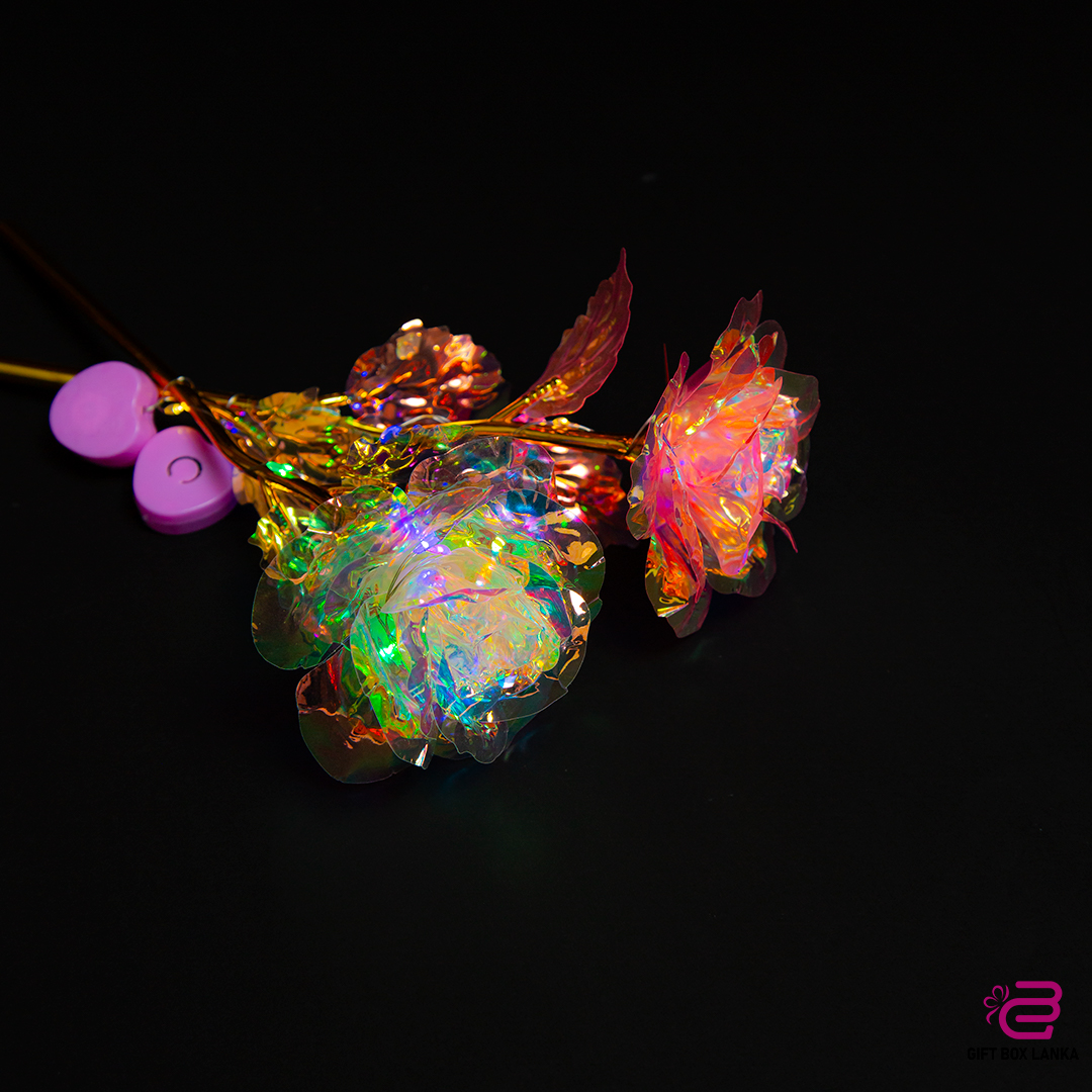 Colorful Luminous Rose Artificial LED Light Flower (D- 1345)