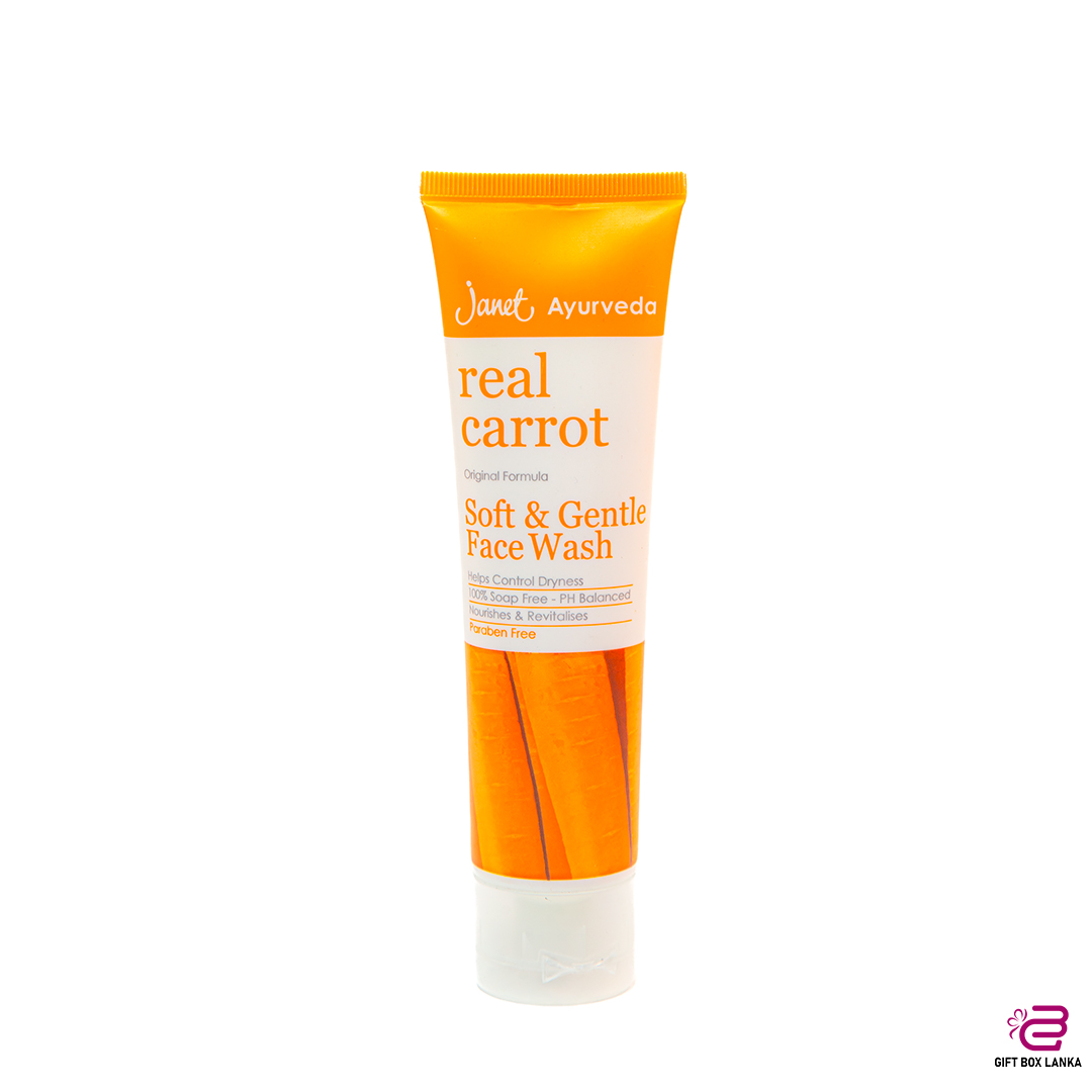 Janet Real Carrot Soft & Gentle Face Wash 100ml