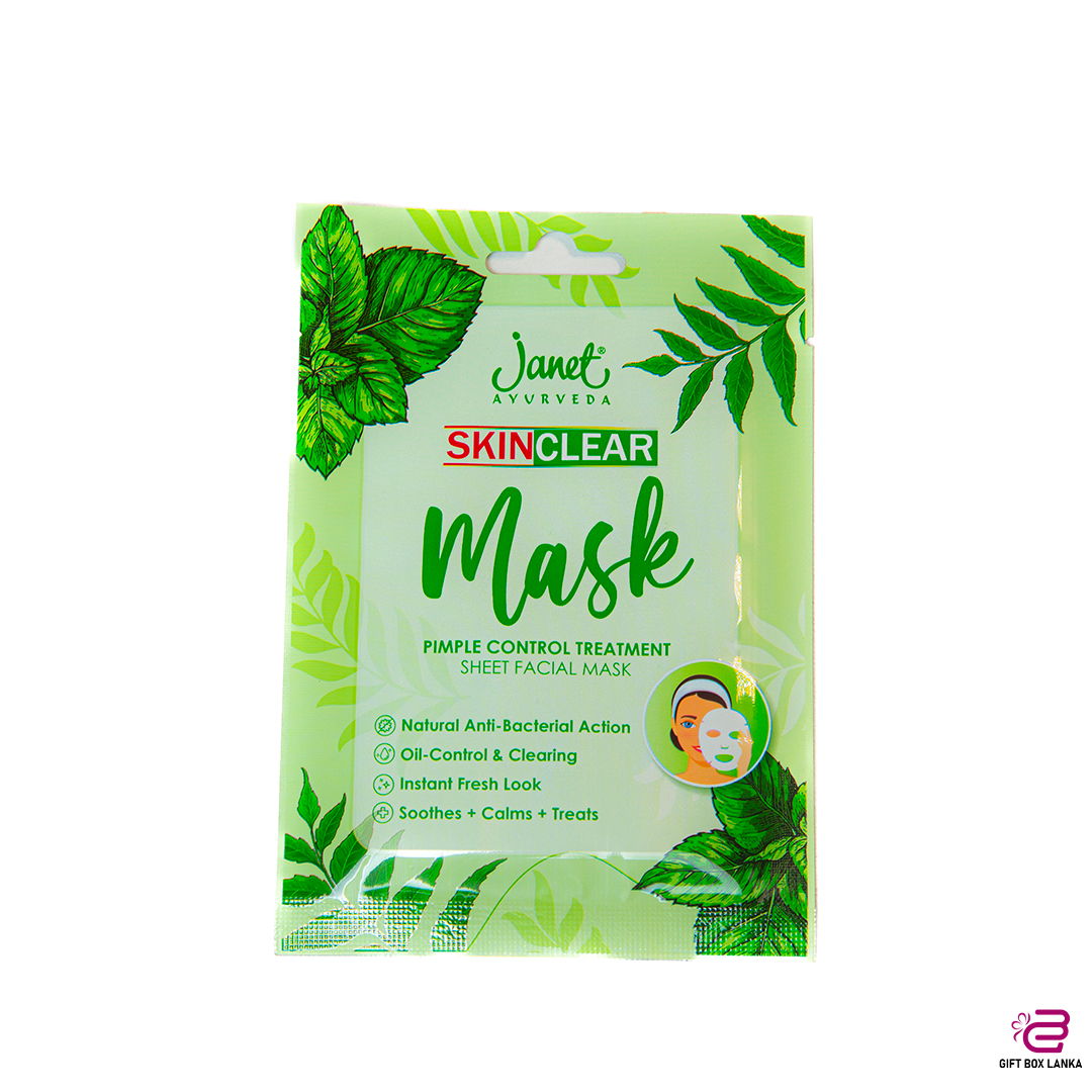Janet Pimple Control Treatment Sheet Facial Mask (D-1954/3)