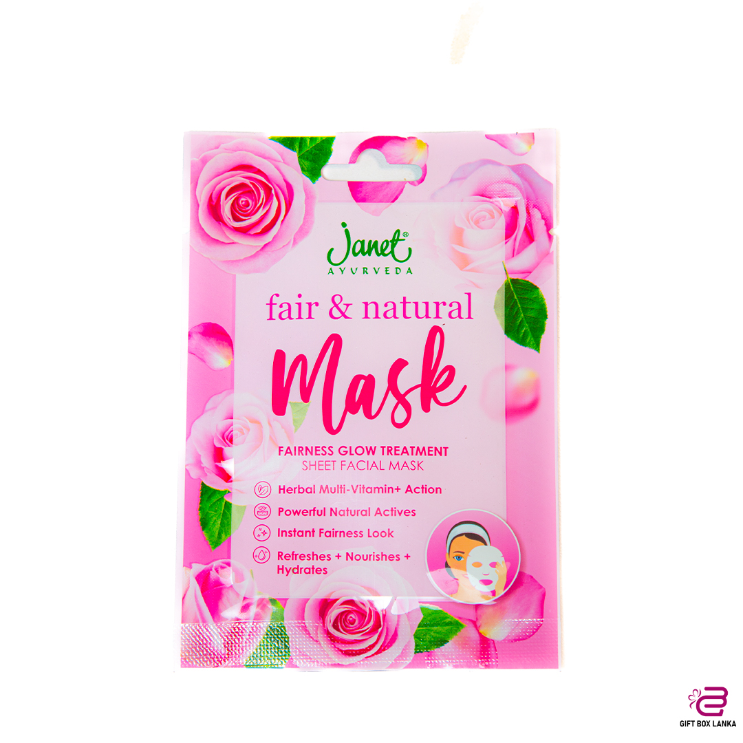 Janet Fairness Glow Treatment Sheet Facial Mask (D-1954/4)